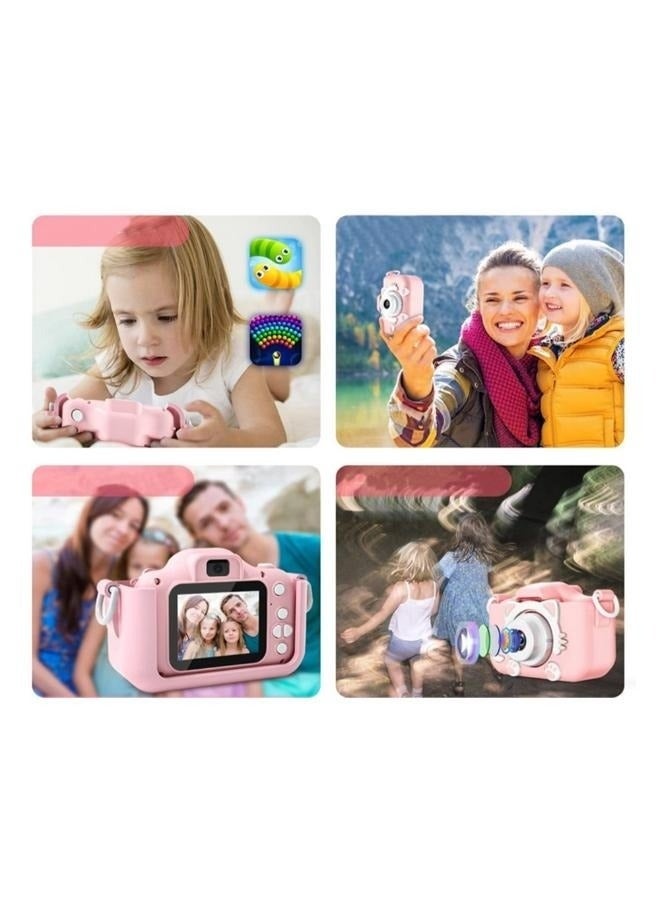 Kids camera, video shooting, 5 games, Youngsters's birthday gift, Youngsters's Christmas and Halloween birthday gift,for Boys and Girls(Pink) - Image 2