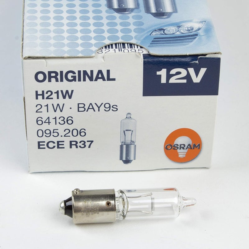 OSRAM 64136 H21W 12V BAY9s (3rd Brake Light Bulb) - Image 2