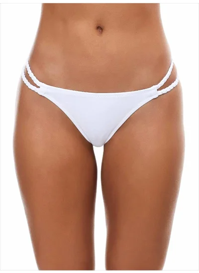 Ayyıldız 63050 White String Bikini Bottom