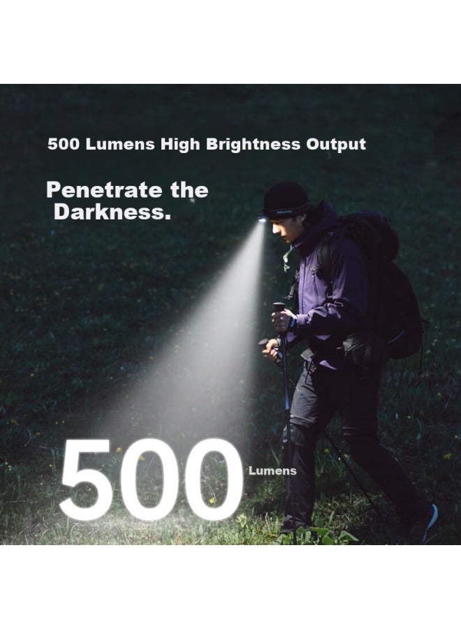 Naturehike Waterproof Outdoor Headlamp Rechargeable Long Battery Life Fishing Hiking Night Fishing Light Moss Green - Rechargeable Model - Image 3