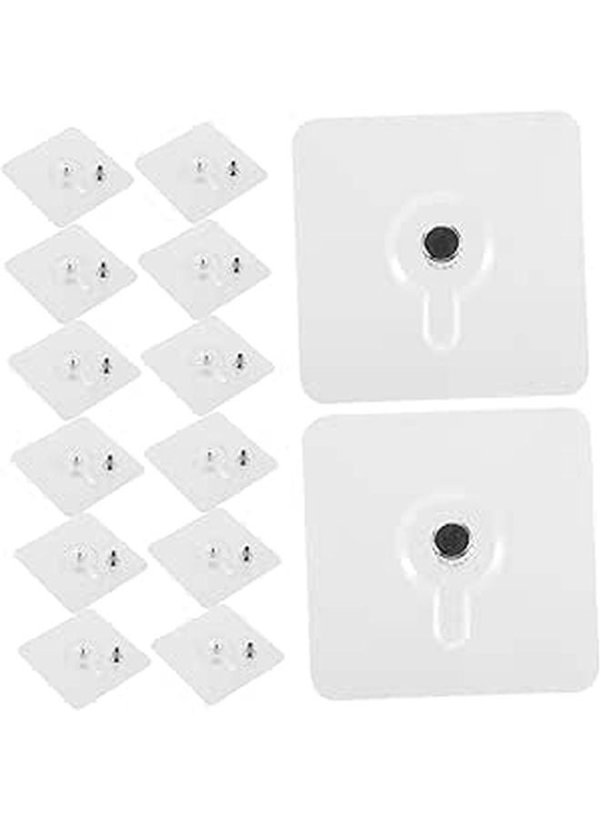 20 Pcs Heavy Duty Self Adhesive Bathroom Wall Hooks Drill Free Mounting - Image 1