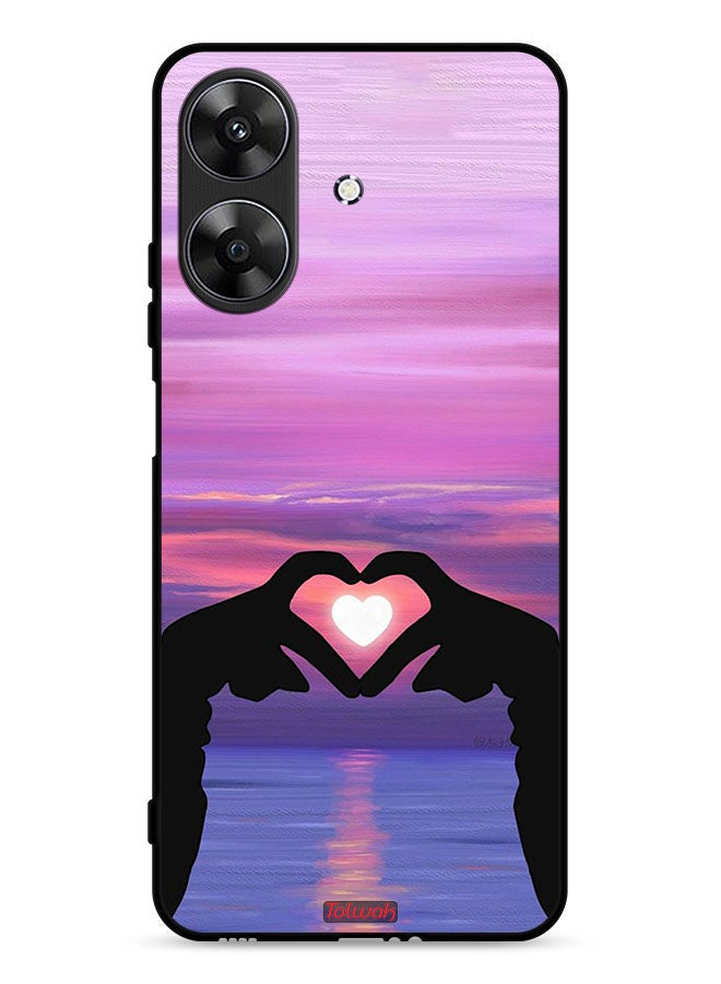 Tolwak Realme Note 60 4G Protective Case Cover Heart Moon - Image 1