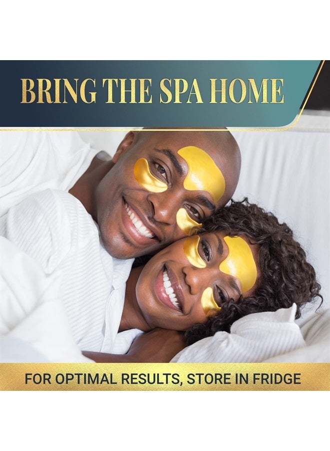 Matykos 24K Gold Under Eye and Forehead Patches - 26 PCS - Collagen and Hyaluronic Acid Pads that Helps Reducing Under Eye Puffiness, Wrinkles, and Dark Circles - NO Artificial Fragrance or Alcohol - Image 5