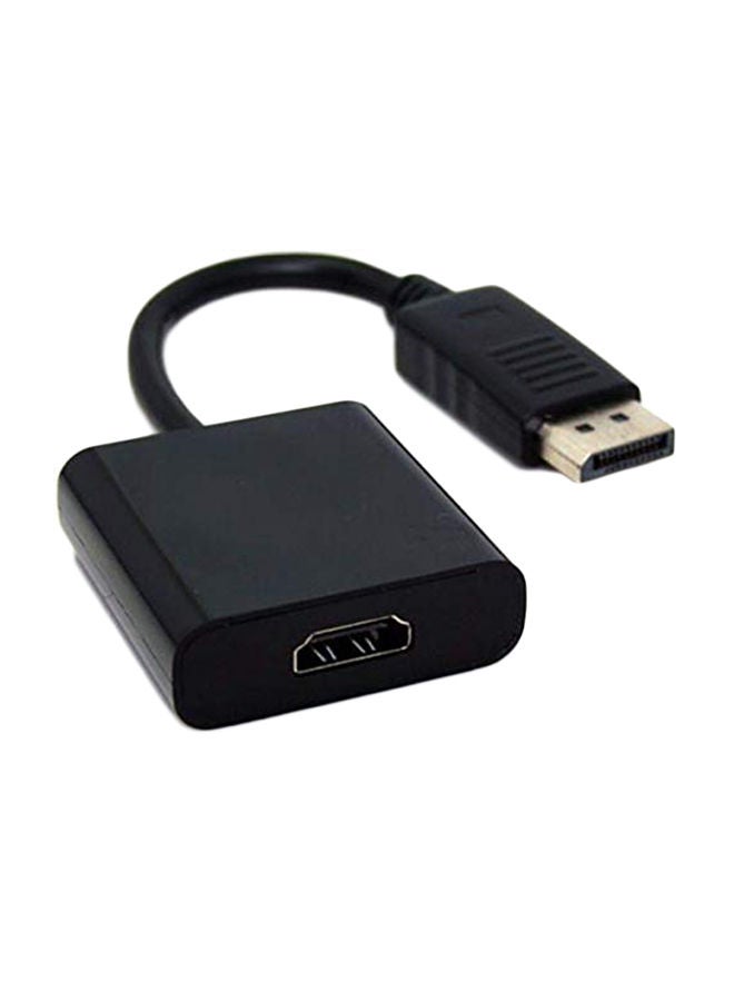 NIBEMINENT Male To HDMI Female DisplayPort Cable Adapter Black