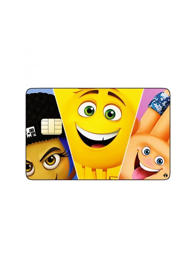 RKN PRINTED BANK CARD STICKER Animation The Emoji Movie By Sony - Image 2