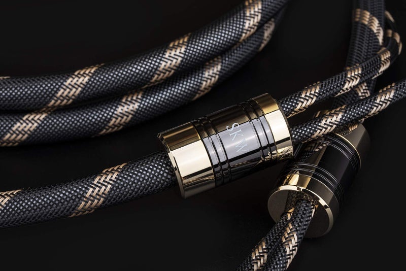 SKW Premium Audiophile Audio Cable - 2RCA Male to 2RCA Male Hi-Fi System Converter Adapter Shielded for Noise Reduction (12.8mm Diameter, 3.2ft/1M) - Image 2