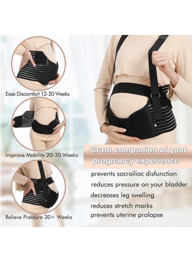 Generic Belly Bands For Pregnant Women - Maternity Belt Pregnancy Support - Breathable Abdominal Binder, Back Support, Multiple Sizes And Colors For All Stages Of Pregnancy & Postpartum - Image 3