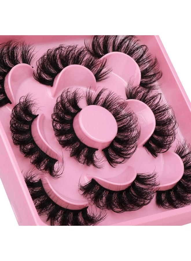 Lashes Mink Fluffy Dramatic False Eyelashes D Curly Faux Mink Lashes Look Like Extension 20Mm Eyelashes 3D Effect Natural Volume Crossing Fake Eyelashes