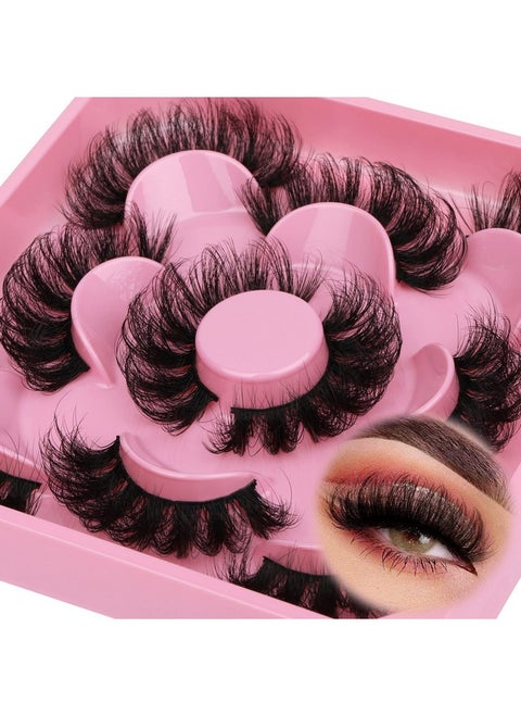 Lashes Mink Fluffy Dramatic False Eyelashes D Curly Faux Mink Lashes Look Like Extension 20Mm Eyelashes 3D Effect Natural Volume Crossing Fake Eyelashes