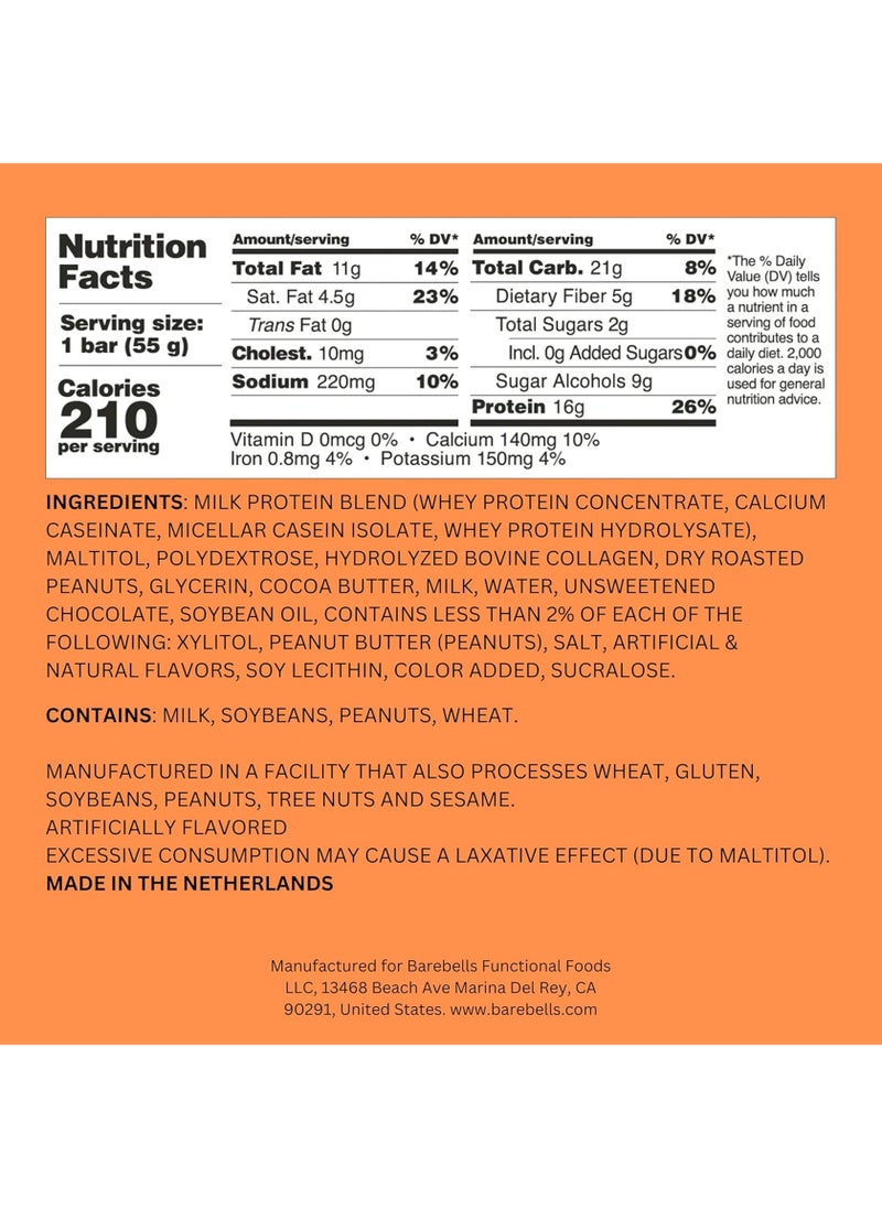 Barebells Salted Peanut Caramel Protein Bar 55g (16g Protein) - Image 5