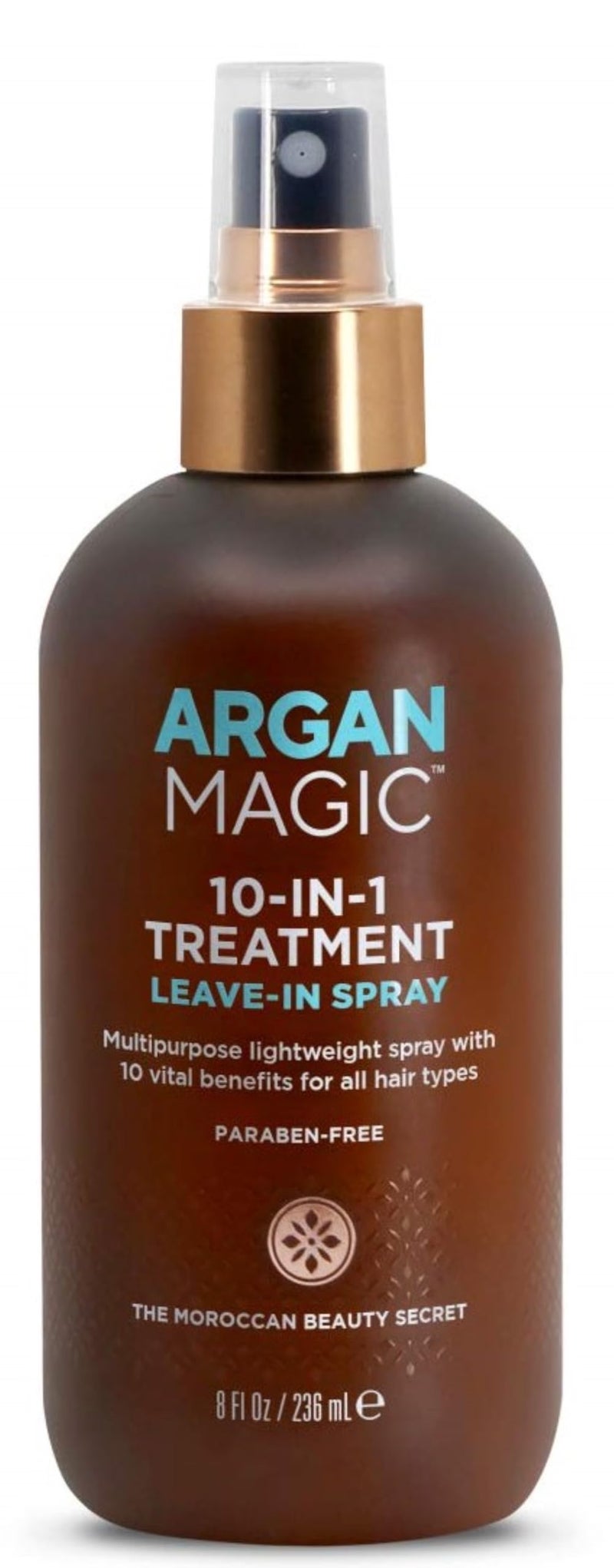 ARGAN MAGIC Argan Magic 10 in 1 Hair Treatment & Stylizing Multipurpose Leave in Spray for all Hair Types | Made in USA | Paraben Free | Cruelty Free (8 oz) 