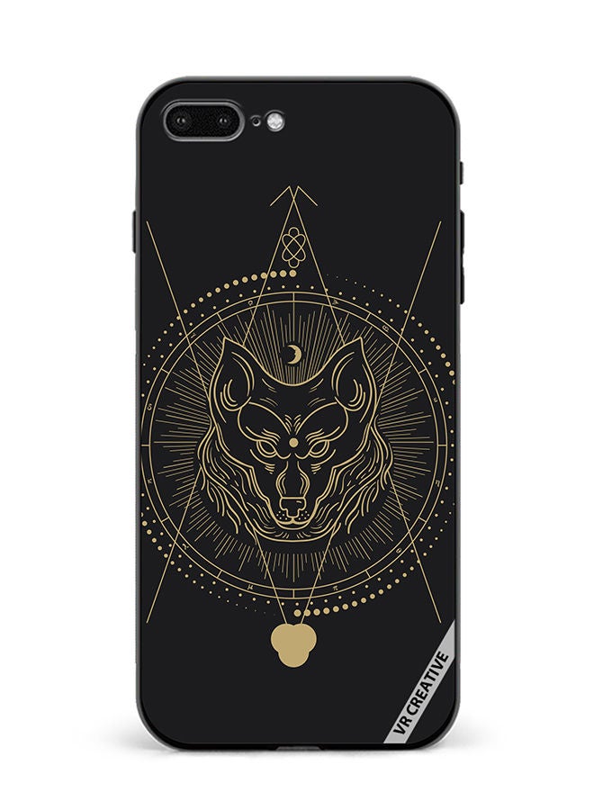 VR CREATIVE Protective Case Cover For Apple iPhone 7 Plus/8 Plus Wolf Totem Design Multicolour - Image 1