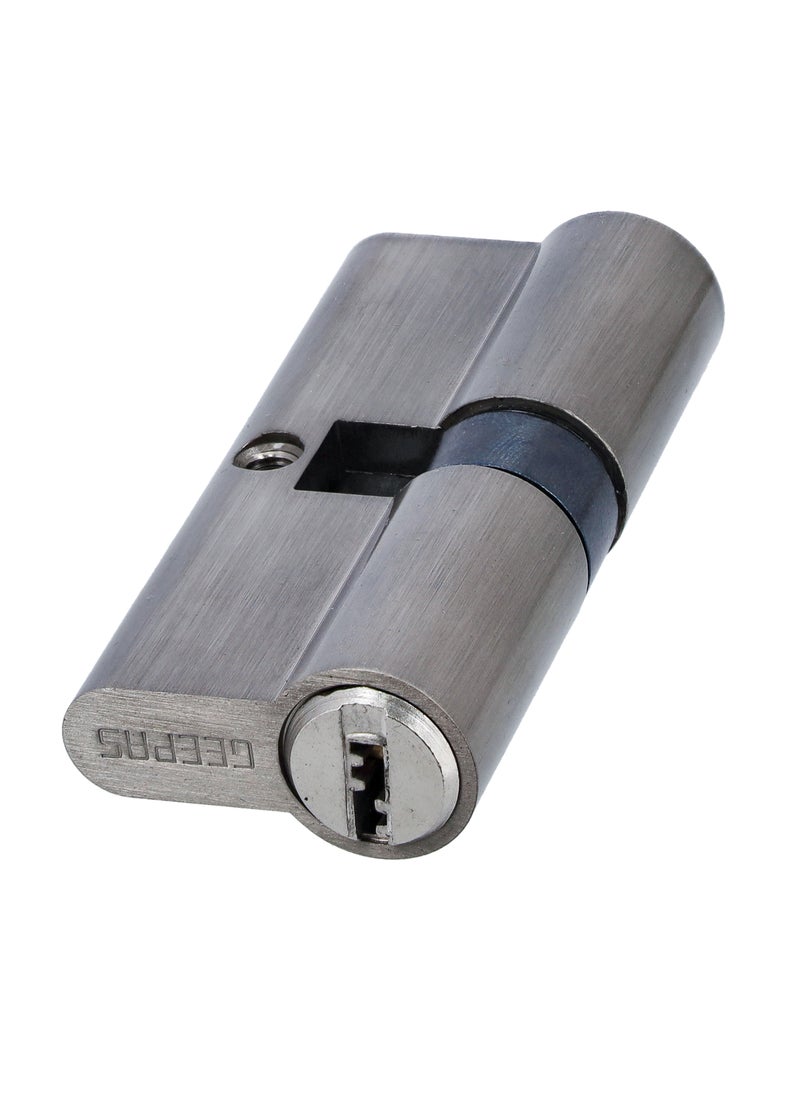 GEEPAS Geepas 70mm Double Cylinder, 5 Keys Pin Cylinder GHW65075,  Anti-Bump, Anti-Drill and Anti-Pick Door Lock with Key,  High Security for Wooden, UPVC And Composite Doors  - Image 2