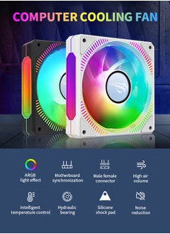 havit ARGB CPU Air Cooler CPU Fan Computer cooling fan Intelligent temperature contro, High Wind Volume, Low Noise, Suitable for Gamers  - Image 2