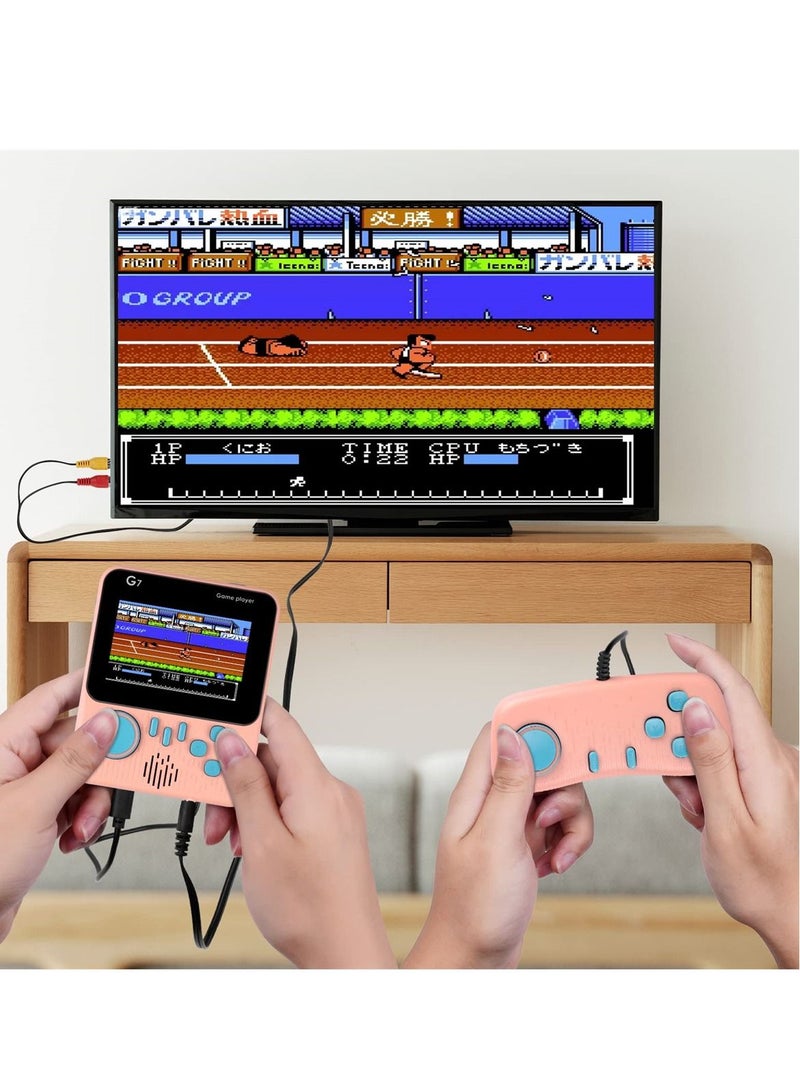 Handheld Game Console with 666 Classic Games, Retro Mini Game Player with TV Connection, Two Player Mode, 1020mAh Rechargeable Battery, Perfect Gift for Kids and Adults - Image 3