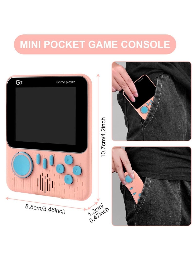 Handheld Game Console with 666 Classic Games, Retro Mini Game Player with TV Connection, Two Player Mode, 1020mAh Rechargeable Battery, Perfect Gift for Kids and Adults - Image 2