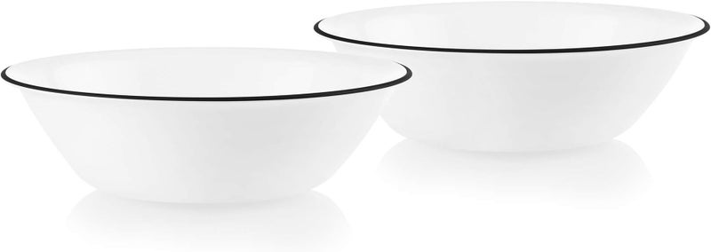 كوريل 1 Corelle Style وعاء بحافة أزرق مقاوم للتشظي 1 كوارت (0.95 لتر) قطعتان - Image 4