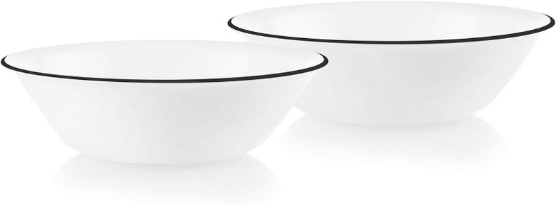 كوريل 1 Corelle Style وعاء بحافة أزرق مقاوم للتشظي 1 كوارت (0.95 لتر) قطعتان - Image 3