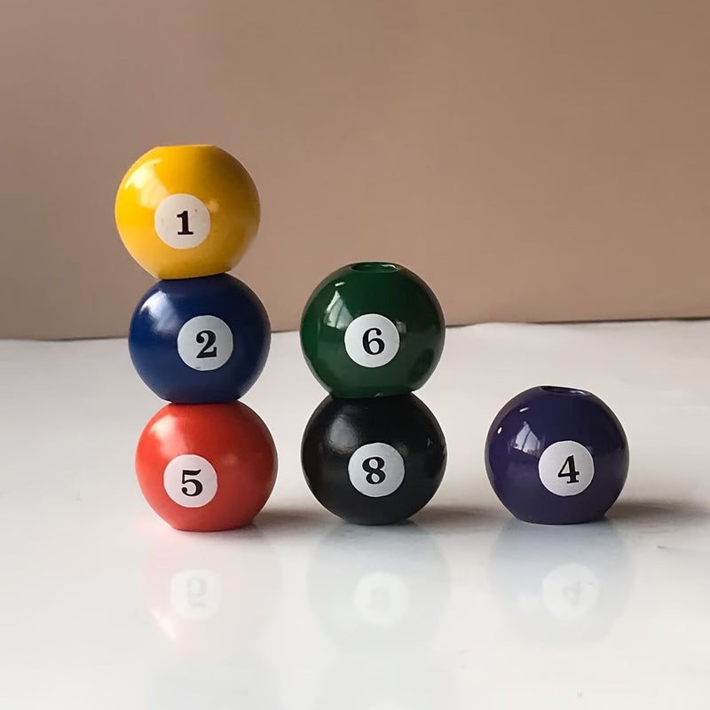 Red No 7 Resin Mini Billiard Ball Ashtray Ashtray for Billiard Room Bar Gift Men - Image 2