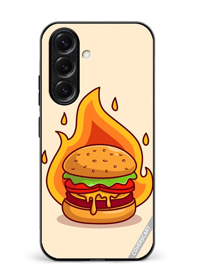 VR CREATIVE Protective Case Cover For Samsung Galaxy S25 Plus Burger Cheese Design Multicolour