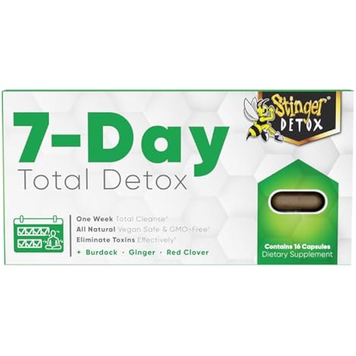 Stinger Detox 7-Day Total Detox Permanent Cleanser | Burdock + Ginger + Red Clover | One Week Total Cleanser | All Natural Vegan Safe & GMO-Free - Image 2