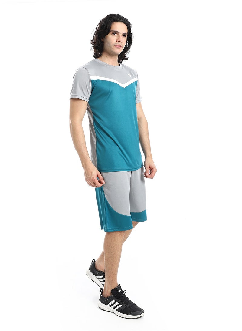 Caesar Men's 2-piece sports suit, shorts and a T-shirt - Image 3