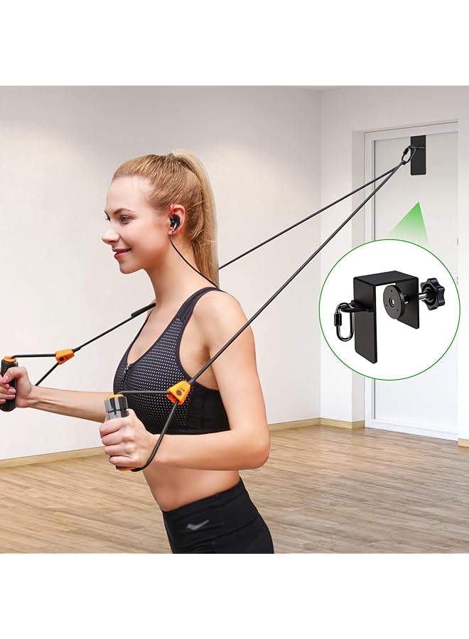 Bolivia's Heavy Duty Door Anchor Workout Door Mount Anchors for Suspension Trainers Resistance Band Door Anchor Body Weight Straps Home Gym Workout Strength Training for Door Top Side Bottom - Image 2