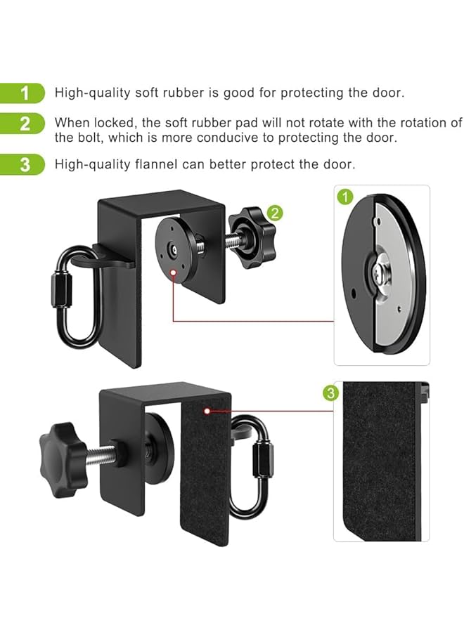 Bolivia's Heavy Duty Door Anchor Workout Door Mount Anchors for Suspension Trainers Resistance Band Door Anchor Body Weight Straps Home Gym Workout Strength Training for Door Top Side Bottom - Image 5