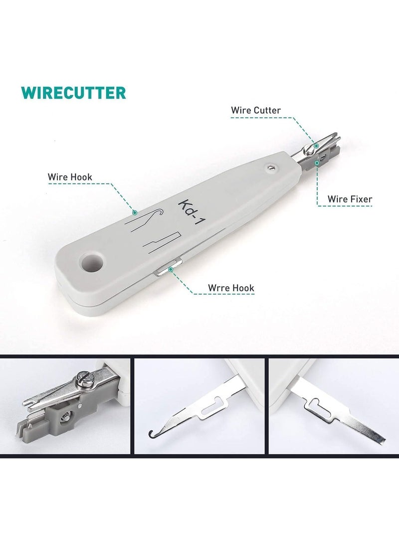 Professional Network Tool Kit with RJ45 Snap Pliers, LAN Cable Tester, CAT5/CAT6 Stripping and Crimping Tools, Screwdrivers, Organizer Storage Case - Image 5