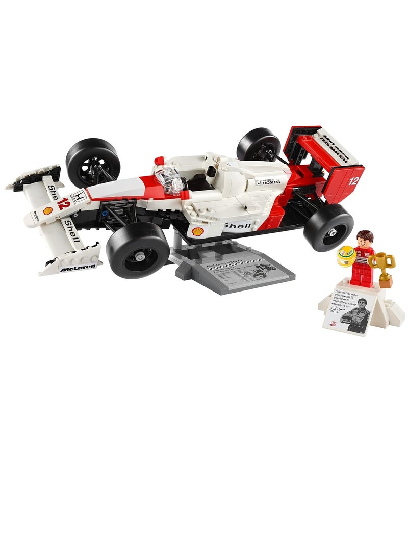 LEGO Icons Mclaren MP4/4 And Ayrton Senna 10330 Building Blocks Toy Car Set (693 Pieces) - Image 2