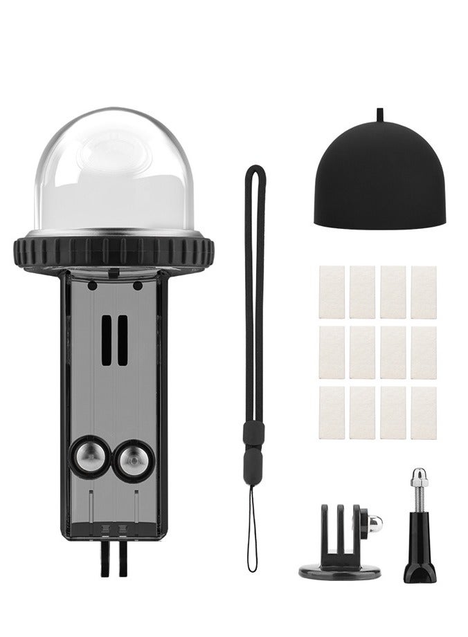 BRDRC جراب غوص مقاوم للماء حتى عمق 40 مترًا/131 قدمًا، متوافق مع كاميرا DJI Osmo Pocket 3، غطاء واقٍ للغوص تحت الماء، ملحقات لكاميرا الحركة Osmo Pocket 3 - Image 2