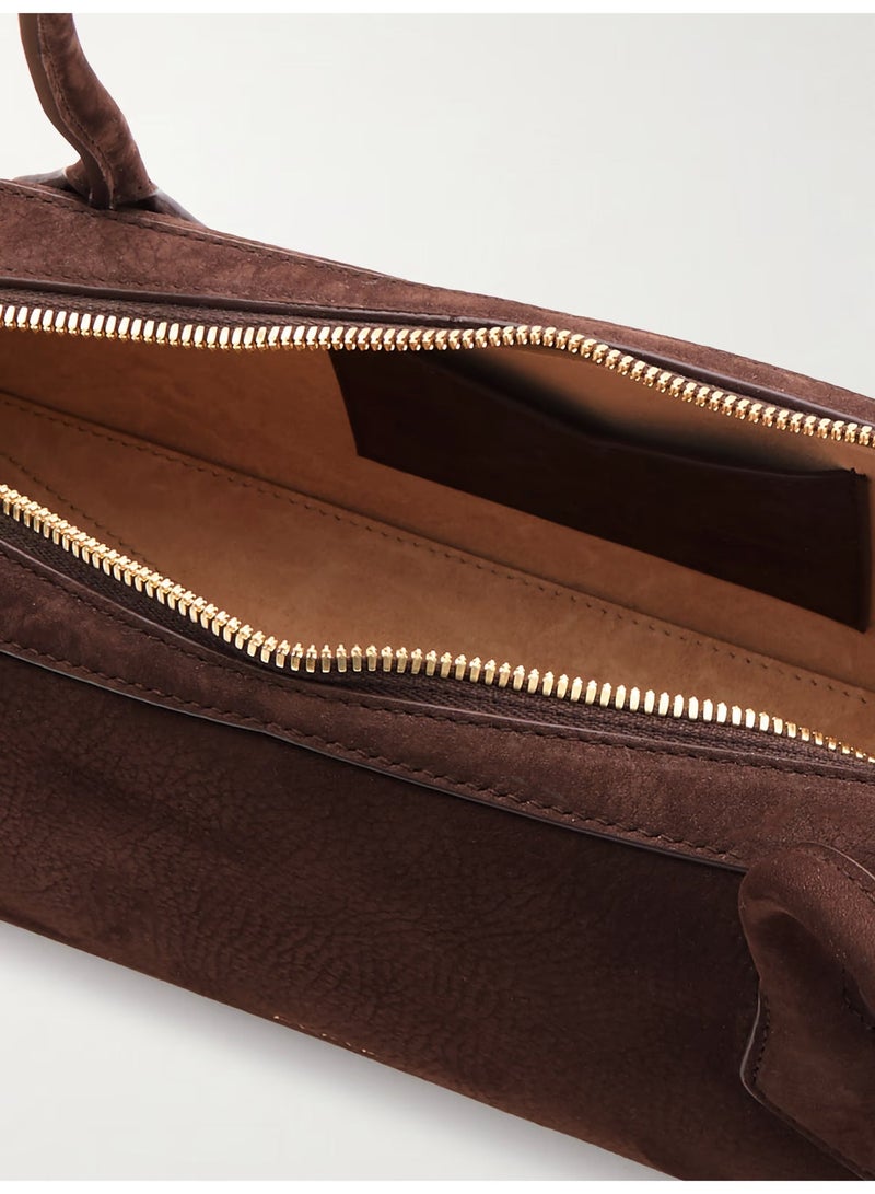 عاليا باريس حقيبة كتف "لو تيكل" متوسطة الحجم من جلد السويد من أليا - Image 5