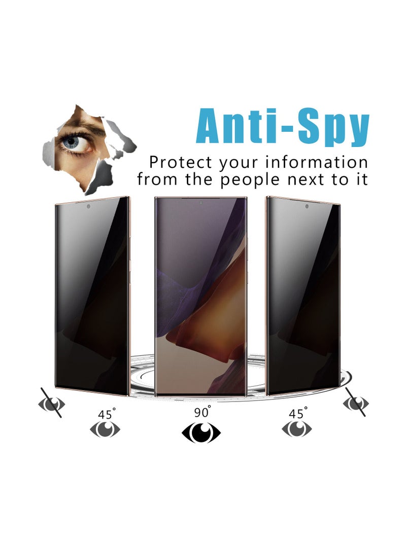 Privacy Screen Protector film matte for Samsung Note 20 Ultra Black - Image 2