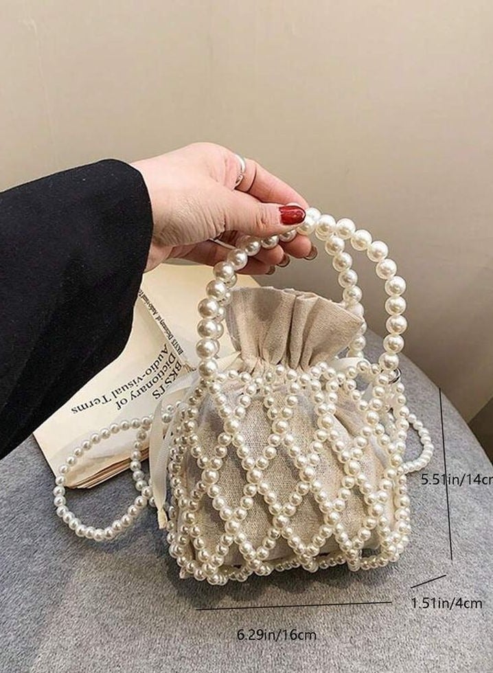 شنطة يد فاخرة من الؤلؤ  - Image 4