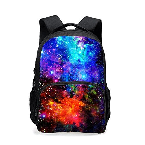 CAIWEI backpack teen Universe Space TrendyMax Galaxy Pattern Backpack Cute for School Starry sky - Image 1