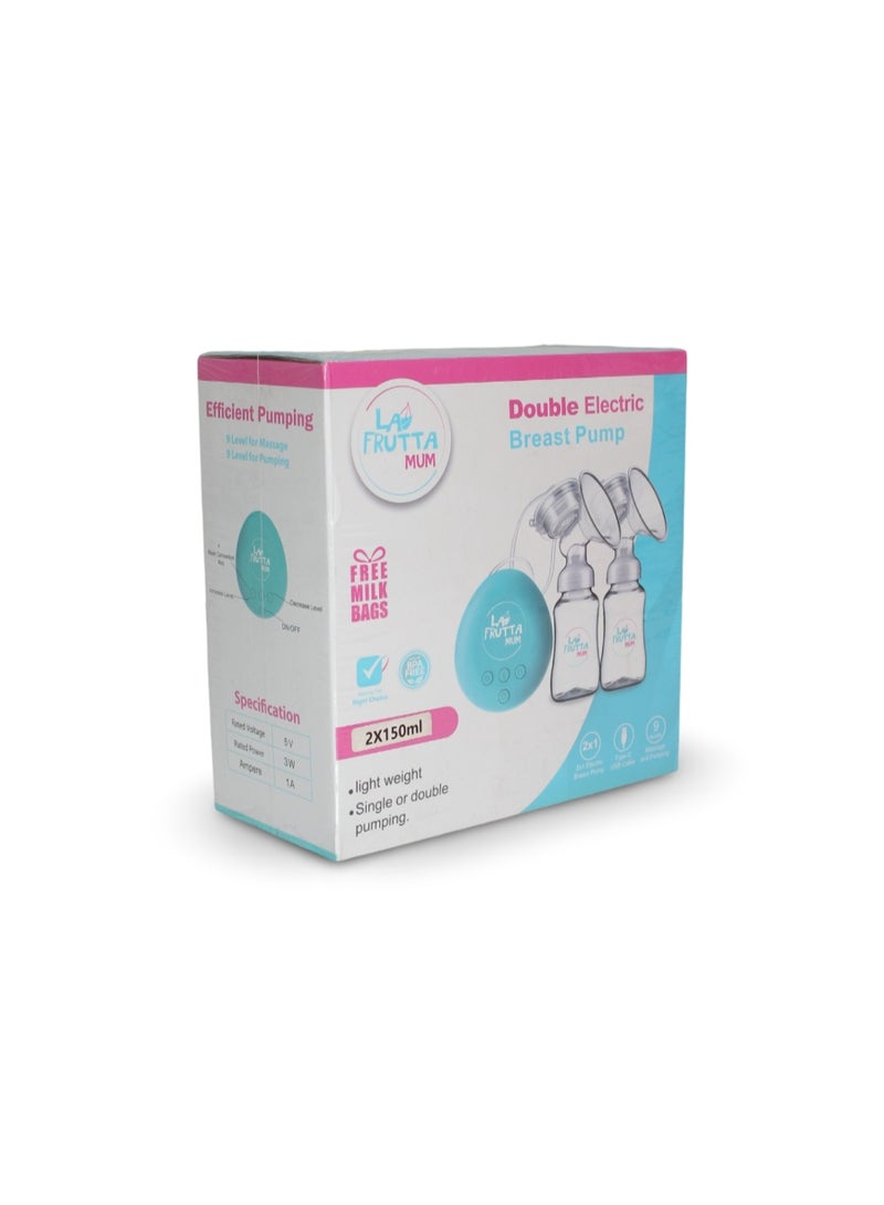 La Frutta Double Chargeable Wearable Breast Pump – 150 ml+2 Milk Bags Gift - Image 1