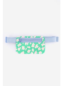 Tchibo Kids Girls Printed Belt Bag 19.5 L x 11 H x .5 W cm, Green  - Image 1
