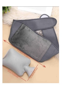 breathe Water Bottle with Cat Design, Triple with Velvet Cloth Cover and Waist Belt for Heat and Cold Therapy to Relieve Back Pain  - Image 3