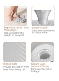 breathe Water Bottle with Cat Design, Triple with Velvet Cloth Cover and Waist Belt for Heat and Cold Therapy to Relieve Back Pain  - Image 5