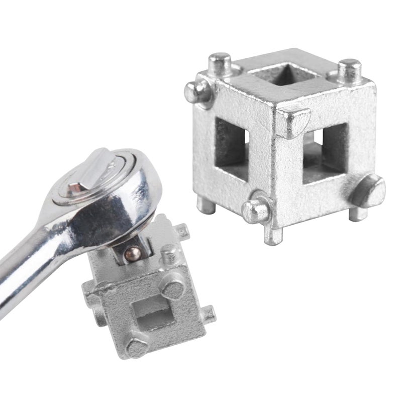 ASUBHA Brake Caliper Compression Tool Car Rear Disc Brake Piston Tool Car Accessories Caliper Piston Compressor Tool 38 Disc Brake Piston Caliper Wind Back Cube Tool Fits Rear Disc Brakes