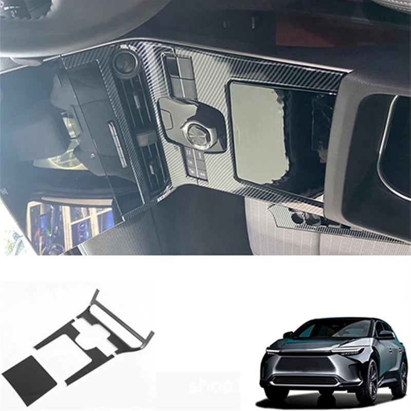 Wivplex Carbon Fiber Gear Shift Panel Trim for Toyota Bz4X - Image 4