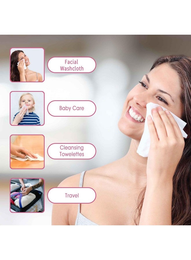 LAVDIK Disposable Face Towels, Extra Thick, 40 Count, Natural, Skin Cleansing Wipes - Image 4