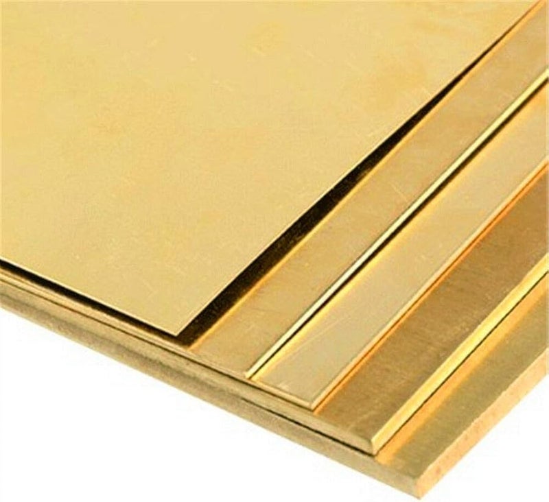 صفيحة نحاسية من النحاس الأصفر 200x200x3 مم عالية النقاء متينة رقاقة معدنية شريط - Image 2