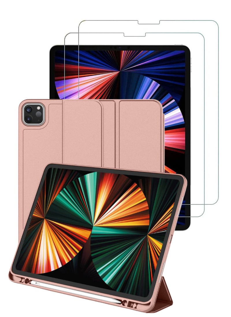 Blueberry Smart Case For iPad Pro 11 Inch 2022 (4th Gen) with 2 Pieces Tempered Clear Glasses - Image 1