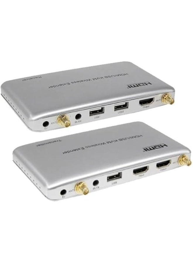 Atdaraz 1080p HDMI KVM Wireless Extender 200M - Full HD Video & USB KVM with Dual 2.4G/5G High-Speed Bands - Image 1