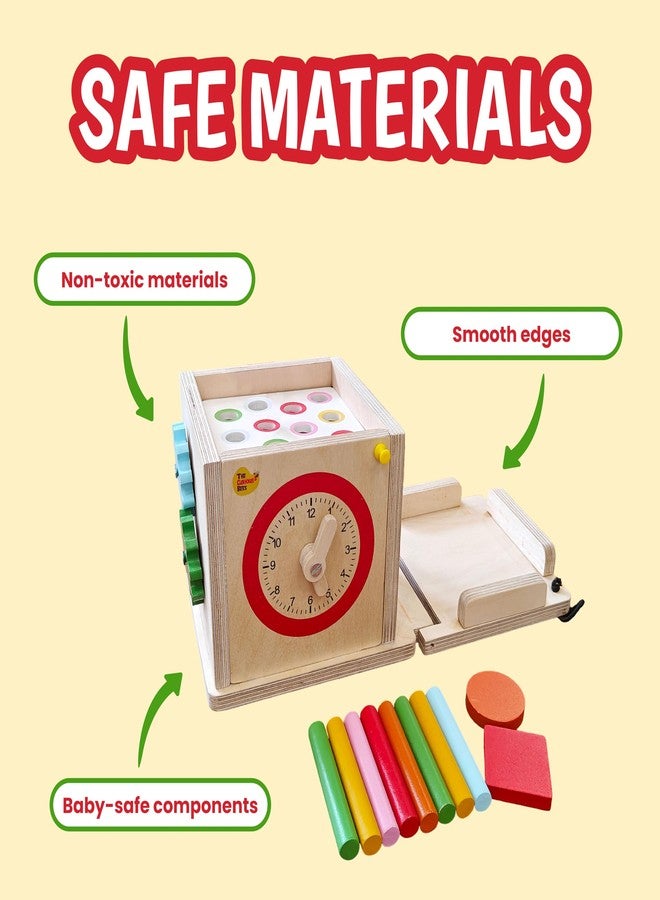 The Curious Bees - Ultimate Play Box | Montessori Toys for 6-24 Months Old Babies | Shape Sorter, Object Permanence, Fine Motor Skills & Sensory Toys | Made in India | BIS Certified Toy - Image 4
