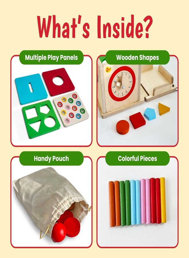 The Curious Bees - Ultimate Play Box | Montessori Toys for 6-24 Months Old Babies | Shape Sorter, Object Permanence, Fine Motor Skills & Sensory Toys | Made in India | BIS Certified Toy - Image 2