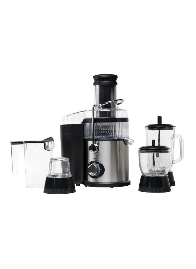 عصارة وخلاط DENX DX3217 متعدد الوظائف 4 في 1، مزود بـ 3 أوعية زجاجية، ومحرك قوي 4000 واط، مع قدرة على سحق الثلج وتحكم حراري – الخيار الأمثل للخلط الصحي والسريع