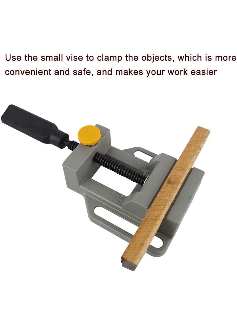 Mass Pro Mass Pro 1Pc Adjustable Drill Press Vice Clamp Aluminum Alloy Bench Vice Quick Release Mini Vice Drill Clamping Tool Size 60mm x 70mm  - Image 2