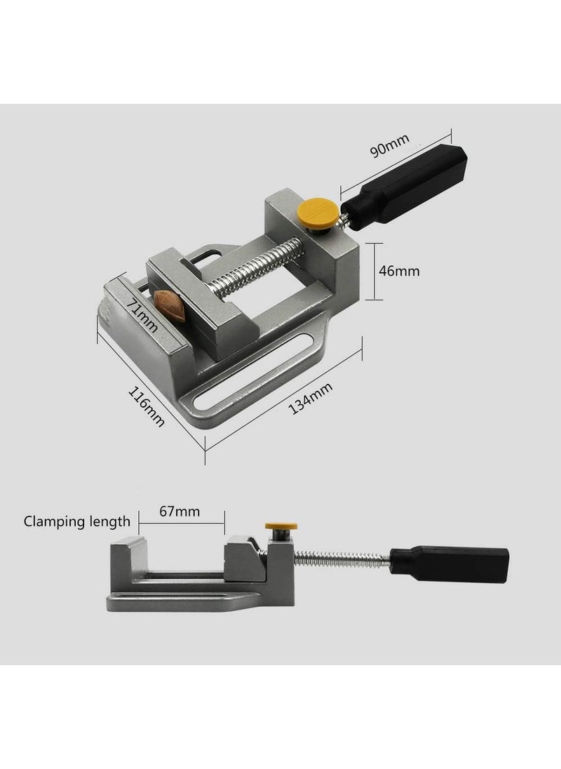 Mass Pro Mass Pro 1Pc Adjustable Drill Press Vice Clamp Aluminum Alloy Bench Vice Quick Release Mini Vice Drill Clamping Tool Size 60mm x 70mm  - Image 5